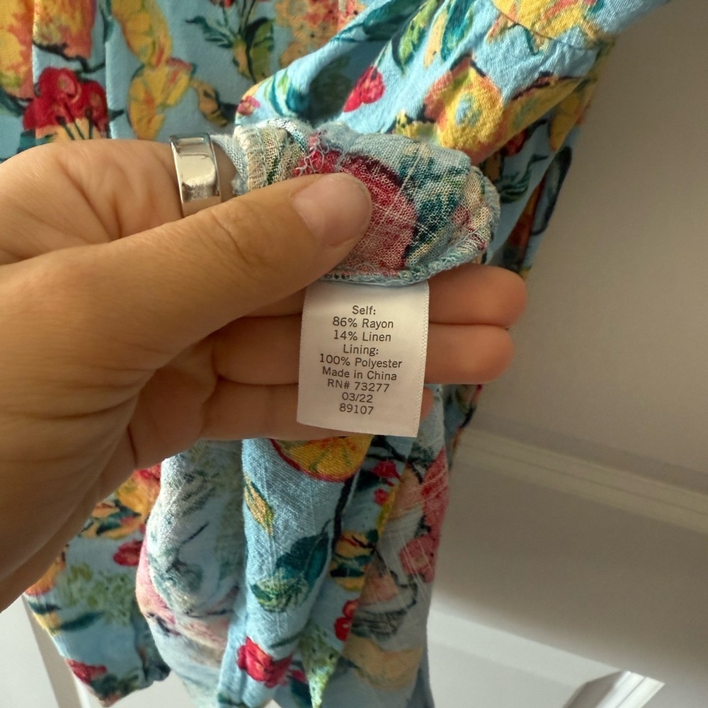 LC Lauren Conrad Blue Floral Dress - Picture 5 of 5
